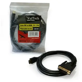 

HDMI to DVI adapter, 1.8 m, M - M, NeroVultech5.16
