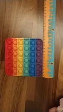 Pop Fidget punk juguetes Arco Iris empujar burbuja juguetes anti estrés adultos niños sensorial juguete para aliviar el autismo envío gratis