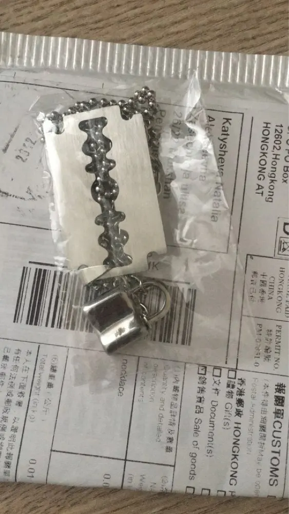 Double Layer Key Lock Necklace Padlock Pendant photo review