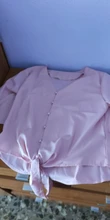 Camisas de vendaje de Color sólido para mujer, camisa de manga larga de verano, blusa informal holgada, novedad de Reino Unido