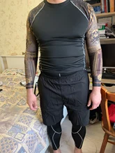 Traje deportivo de LICRA para MMA para hombre, ropa deportiva de secado rápido, kit de entrenamiento de compresión, leggings térmicos, ropa interior