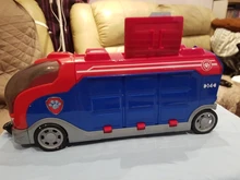 Coche de juguete de plástico de la Patrulla canina para niños, juguete de la Patrulla canina, autobús de rescate, modelo de figura de acción, regalo de cumpleaños