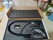 Kitchen Faucet Stream Single-Handle Black Taps Mixer Deck-Mount Cold-Water-Pull-Down