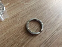 LLavero de acero inoxidable con agujeros para mujer, lote de 10 unidades, 20/23/25/28/30/33/35mm, partido redonda, regalo para hombre