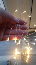 Lights Led-String Battery-Operated Firecracker Fairy Party Copper-Wire Christmas-Window