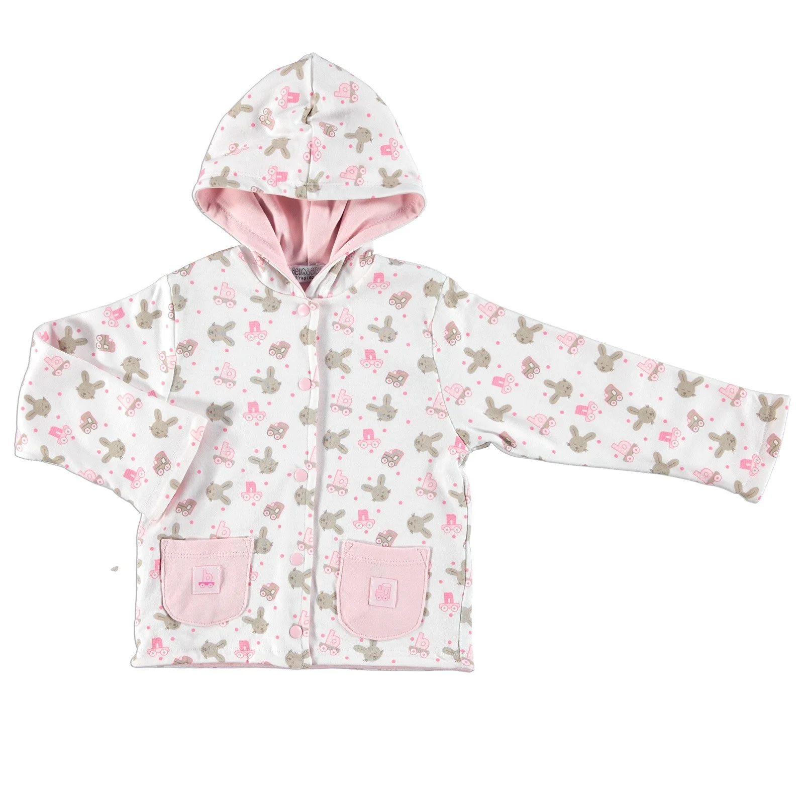 

ebebek HelloBaby Rabbit Theme Baby Hoodie Cardigan