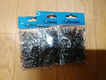 Rompin 30 unids/lote-barril de 3 vías, línea cruzada, giratorio de pesca con anillo sólido, gancho de pesca de latón, Conector de sedal, accesorios de pesca