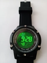 SKMEI-reloj Digital resistente al agua para hombre, cronómetro de correa de silicona, 100M, electrónico, deportivo, negro