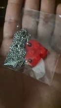 2 uds lindo amor corazón de collar con colgante de pareja amistad hecho con los elementos Lego de los hombres y las mujeres Punk collar regalo de San Valentín