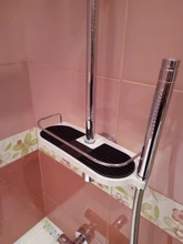 Bathroom Shelves Shampoo-Tray Storage-Holder Adjustable Zhangji High-Quality