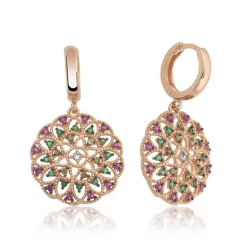 

Teleplus Silver Geometric Pattern Lady Earrings