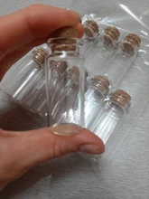 Clear Vials Glass-Bottles Cork Gifts Empty Wedding Small Home-Decoration for Holiday