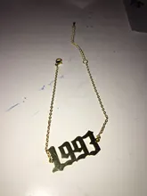 Cxwind Collar personalizado con número de año y fecha especial para mujeres, collar con colgante de año de nacimiento de 1989 a 2000, joyería de regalo