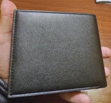 Venta caliente nueva de los hombres, cuero borde hierro juventud coreana de los hombres billetera Horizontal tendencia tarjeta monedero