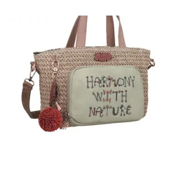 

Anekke Shopping Bag raffia Jungle letters