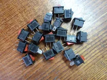 Push-Button Switch SPST 250V Black KCD11 Snap-In-On/Off 2pin 5/10pcs 3A 10x15mm And White