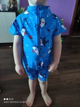 Bañador de una pieza para bebé de 0 a 3 años, traje de baño de manga corta con cremallera, ropa de playa