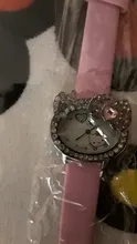 Reloj de cuero rosa para niñas y estudiantes, banda Infantil de cuero, reloj de dibujos animados, Hodinky Ceasuri Enfant, nuevo
