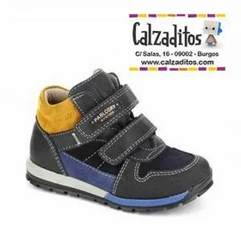 

Hiking boots casual leather combined with split leather, of Pablosky