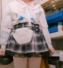Faldas plisadas Y2K para mujer, faldas plisadas a rayas negras y rosas, Tank Cute Sweet Girls, falda para la escuela a cuadros con cordones, Mini guantes góticos, falda de encaje
