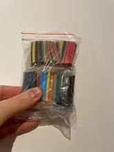 Kit de tubos termorretráctiles de aislamiento de poliolefina, surtido de encogimiento de calor, tubo de manguito de Cable de tubería 2:1, 164 Uds.