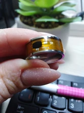 Anillo Digital de acero inoxidable para hombre, anillo inteligente con NFC, para teléfonos Android, con pareja funcional