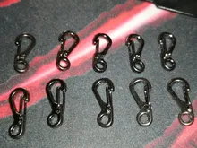 10 unids/lote carabinero Mini Camping EDC supervivencia escalada SF mosquetones de mochila llavero Paracord equipo táctico colgadores para llaves cadena