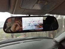 5 pulgadas TFT LCD HD800 * 480 pantalla Monitor coche espejo Monitor para estacionar marcha atrás con 2 entrada de vídeo retrovisor Cámara opcional