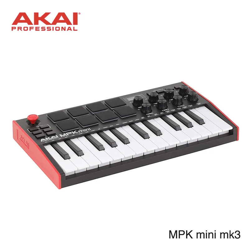 Профессиональный MPK Mini MK3 - 25 клавиш AKAI USB MIDI контроллер клавиатуры с 8 барабанными