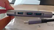 HUB USB Docking Estación de tipo C adaptador USB 3,0 4K HDMI compatible con VGA RJ45 10 en 1 Convertidor para el Macbook Pro con Thunderbolt 3