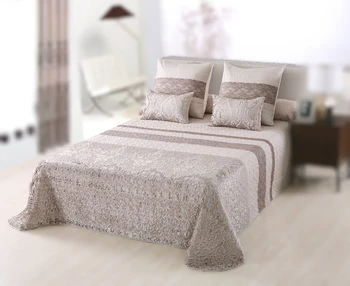 

Novotextile Home bedspread Jacquard summer/halftime 5 pieces various measures + Gift 4 Lake cushion covers GREEN