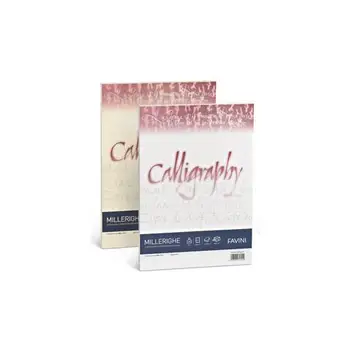 

Paper Calligraphy Millerighe 200gr A4 50fg White 01 FaviniFAVINI6.39