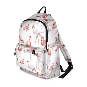 

3D Flamingo pattern backpack