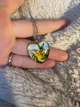 Colgante Shrek para collar de cristal estilo cabujón, joyería con foto, colgantes de corazón, artículos hechos a mano, novedad de 2020