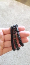 Pulsera de cuentas estilo tibetano para hombre, brazalete de abalorios, piedra de luna, diseño lava, buda, budista, chacras