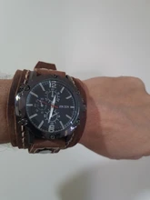 Jessingshow-Reloj de pulsera de cuarzo para hombre, cronógrafo de lujo, estilo Punk, de cristal azul, a la moda