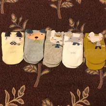 YWHUANSEN-Calcetines de malla de verano para recién nacidos, bonitos calcetines de dibujos animados para niñas, calcetines finos de algodón suave para niños, 5 par/lote