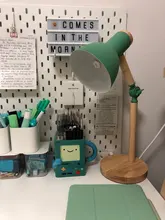 Desk-Lamp Eye-Protection Wooden Bedroom Reading LED Home-Decor Living-Room Creative Nordic