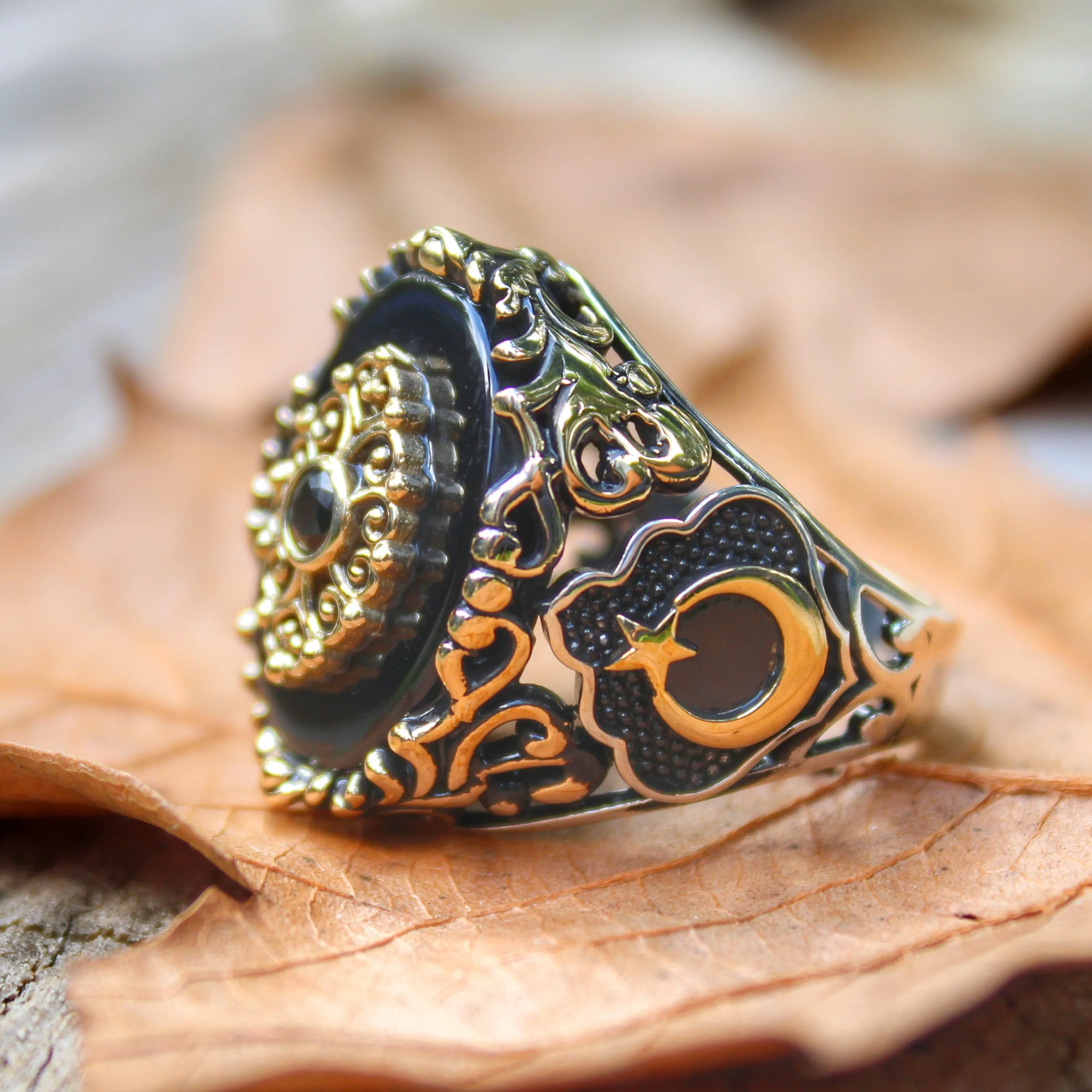 

Real Pure 925 Sterling silver ring real onyx stone hand made made in turkey luxury and trendy model vintage style new model