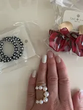 Fashion Big Geometric Pearl Paved Rings For Women 2021 New Jewelry Personality Statement