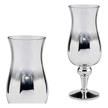 

Candleholder Crystal Silver Transparent (13 x 35 x 13 cm)