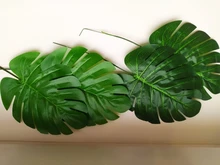 Garden-Decoration-Accessories Decorative Monstera Palm-Tree-Leaves Artificial-Plants