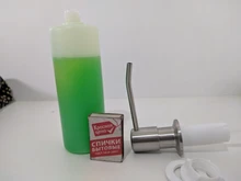 Sink Soap Dispenser Kitchen-Accessories Bathroom Stainless-Steel 300ML Brushed Manually-Press