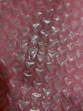 Mini rollo de burbujas de aire en forma de corazón para fiestas, rollo de espuma para regalos, decoración de boda, urdimbre, color rosa, 20cm x 5m