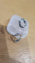 Pendientes de plata de Plata de Ley 925 auténtica asimétrica pendientes con argolla de corazón para las mujeres pendiente plateado a la moda de regalo de la joyería
