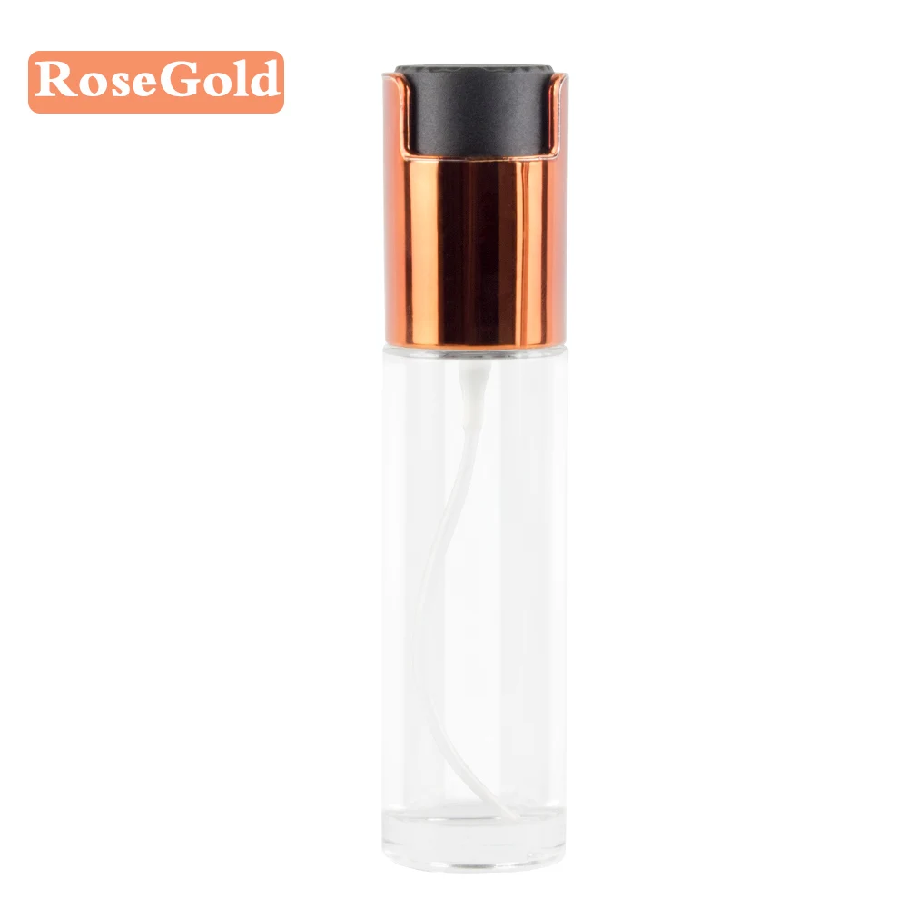 RoseGold Нержавеющая сталь инструменты для приготовления барбекю распылитель оливкового масла кухонная бутылка-спрей для масла стекло насоса резервуар для масла герметичные капли масла Диспенсер - Цвет: RoseGold