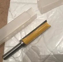 Plantilla de vástago de 8mm para carpintería, broca de enrutador, broca, fresa escariadora recta, recortadora de limpieza, cortador de espiga embellecedor empotrado, 1 ud.