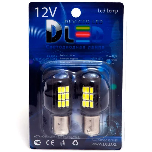 1 шт. Cветодиодная автомобильная лампа 1156 - P21W S25 BA15s 29 SMD 5730 + Линза | Автомобили и