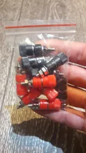 Juego de bloques de terminales para amplificador, 10 unids/lote, JS-910B, 4mm, Conector de unión, enchufe Banana, montura de clavija, negro, 5, rojo, 5