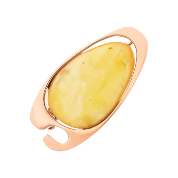 

Silver brooch with Amber artificial sunlight